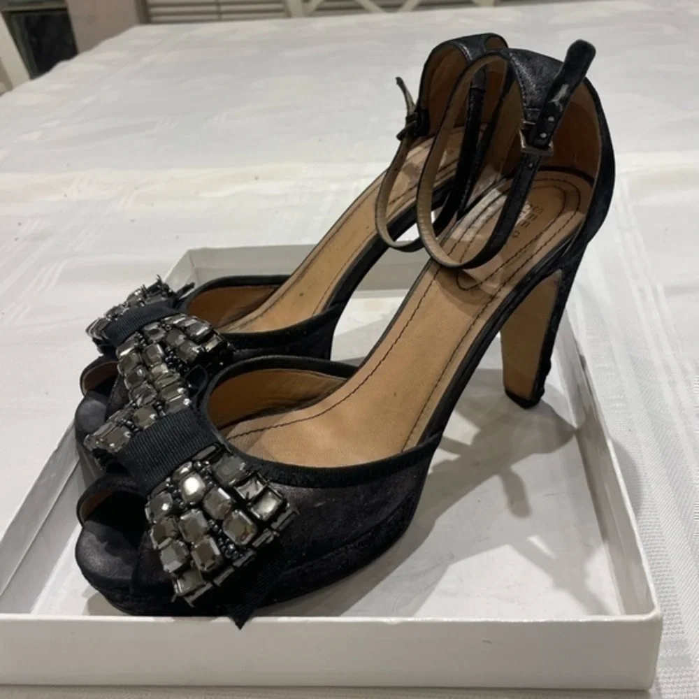 See by Chloe Platform Bow Jeweled Sandals Size 41